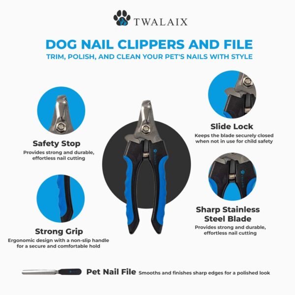 Twalaix 6-in-1 Ultimate Pet Grooming Brushes Kit | Complete Tool Kit to Groom Your Pet - Image 3