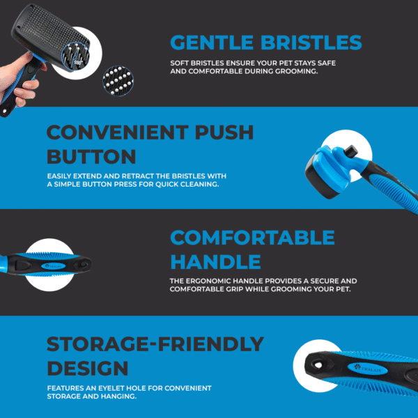 Twalaix Self-Cleaning Slicker Brush | The Perfect Tool for Shedding and Grooming Your Dogs & Cats - Image 3