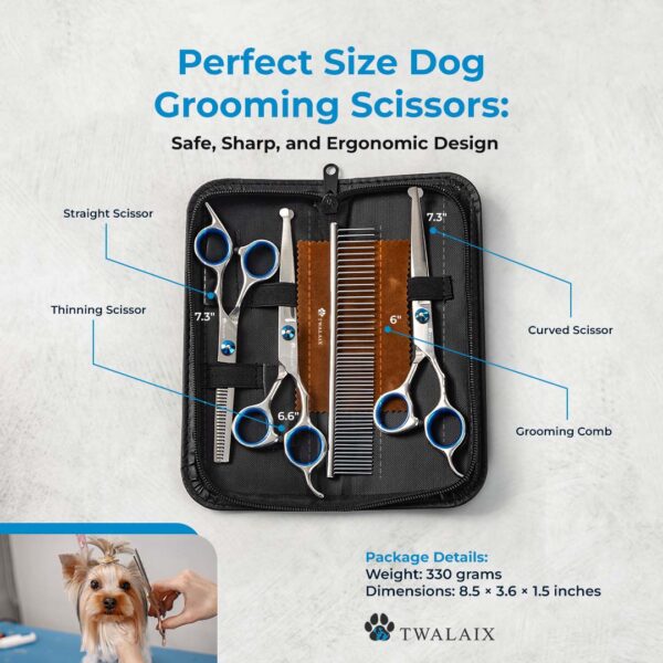 Twalaix 5-1 Premium Grooming Scissors kit | Sharp, Safe, and Ergonomic - Image 3