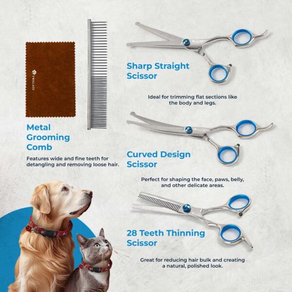 Twalaix 5-1 Premium Grooming Scissors kit | Sharp, Safe, and Ergonomic - Image 4