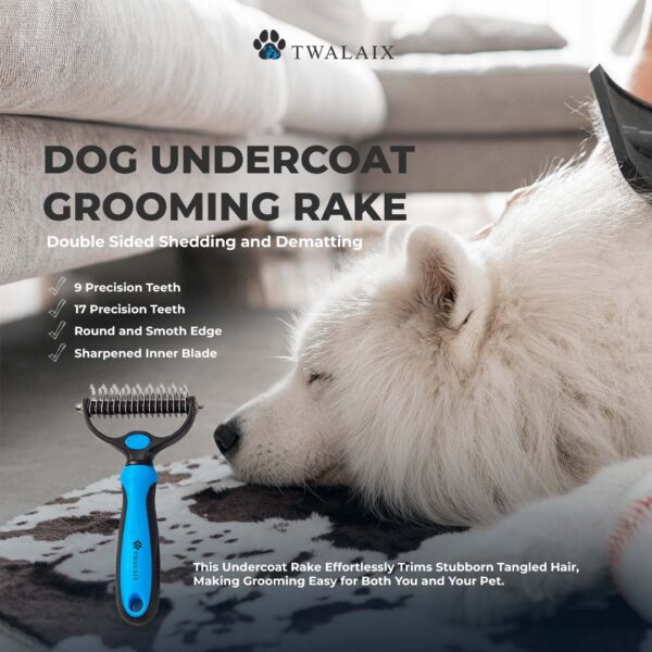 Twalaix 6-in-1 Ultimate Pet Grooming Brushes Kit | Complete Tool Kit to Groom Your Pet - Image 5