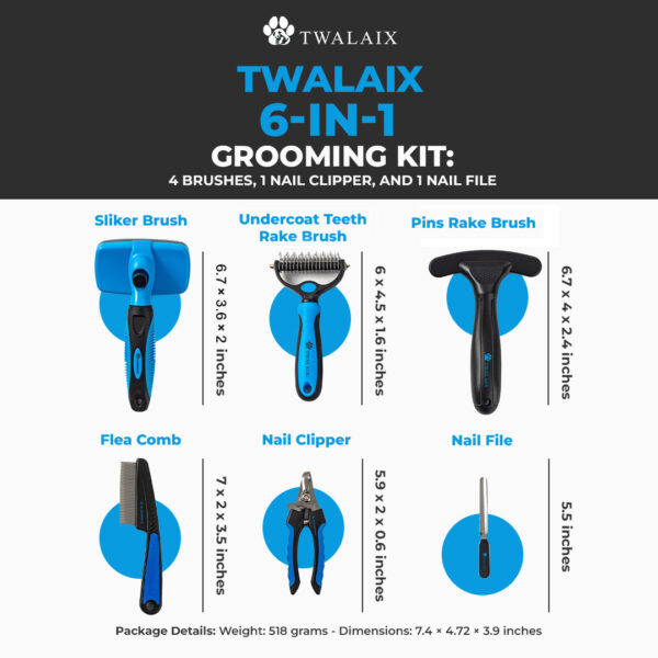 Twalaix Self-Cleaning Slicker Brush | The Perfect Tool for Shedding and Grooming Your Dogs & Cats - Image 6